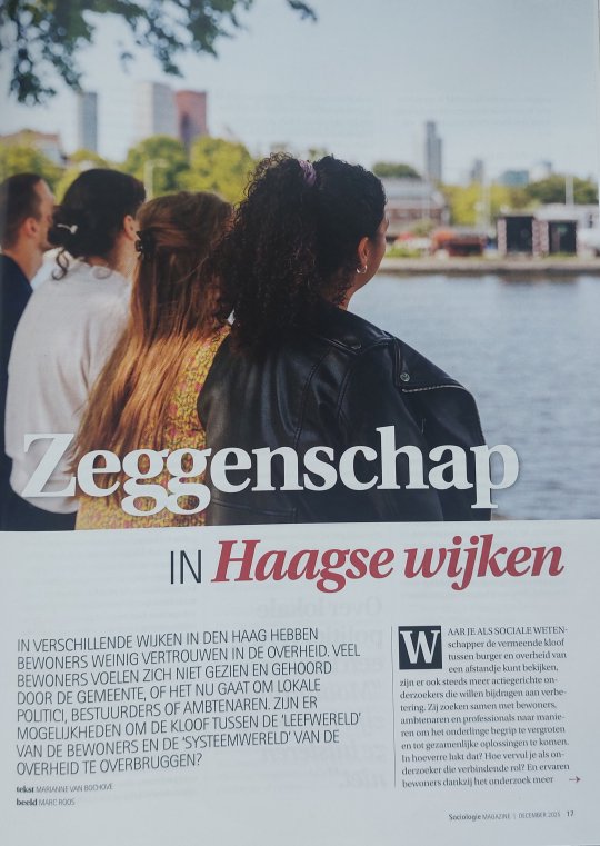 Artikel over actieonderzoek in Haagse wijken, Sociologie Magazine